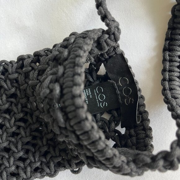 COS Crochet Knit Black iPhone Pouch - Picture 3 of 4